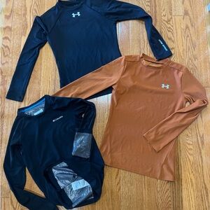 Under Armour and Columbia Omni-Heat Baselayer - Youth - Black and Brown